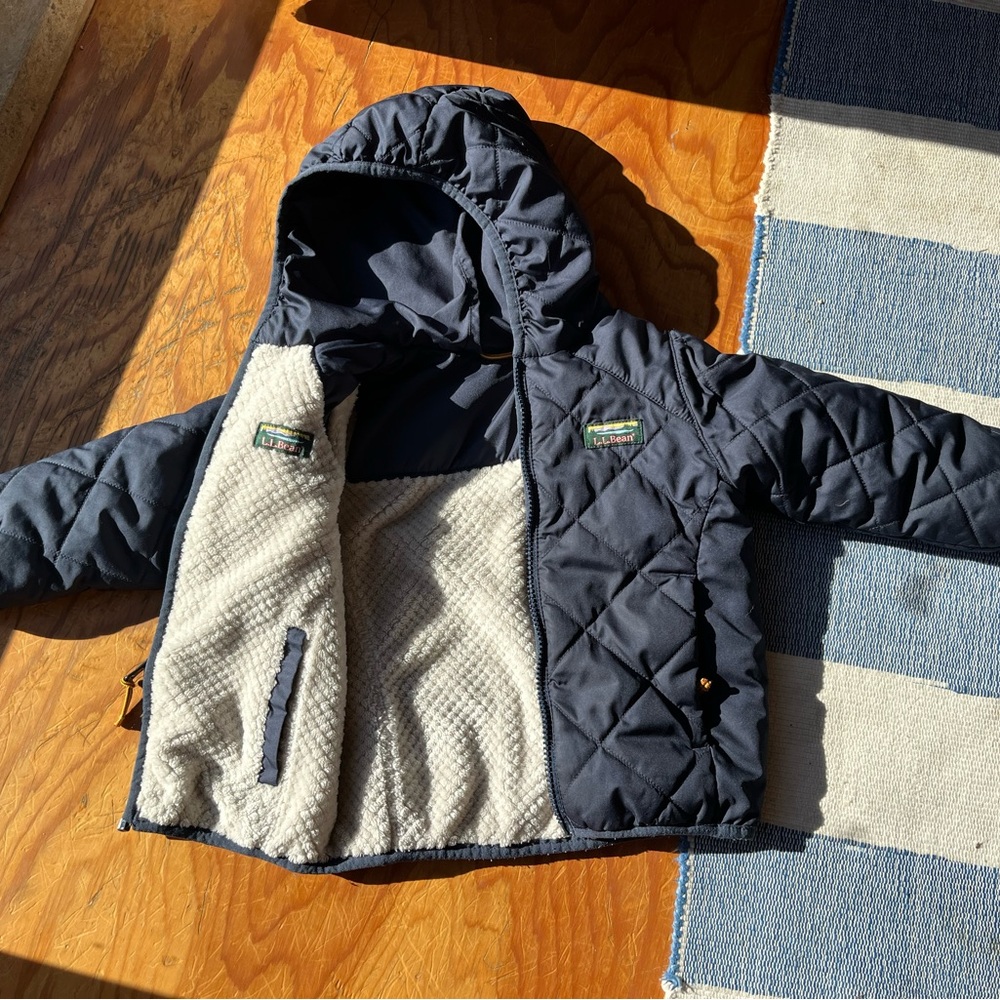 LL Bean Mountain Bound Reversible Hooded Jacket 2T